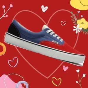 Vans Era Red Navy Blue Black White Checker Mix and Match Men's Size Listing